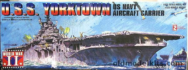 Lindberg 1/525 USS Yorktown WWII Aircraft Carrier, 70826 plastic model kit